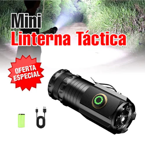 Mini Linterna Táctica Recargable